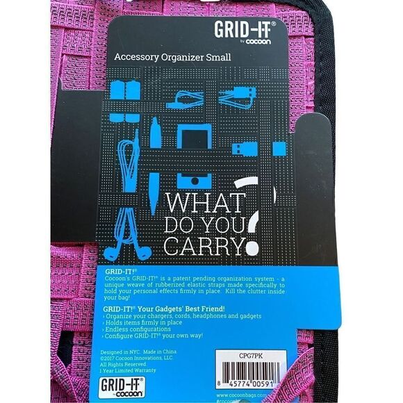 GRID-IT any Cocoon CPG7BK GRID-IT!® Accessory Organizer - Small 7.25" x 9.25" Bl - Picture 7 of 7
